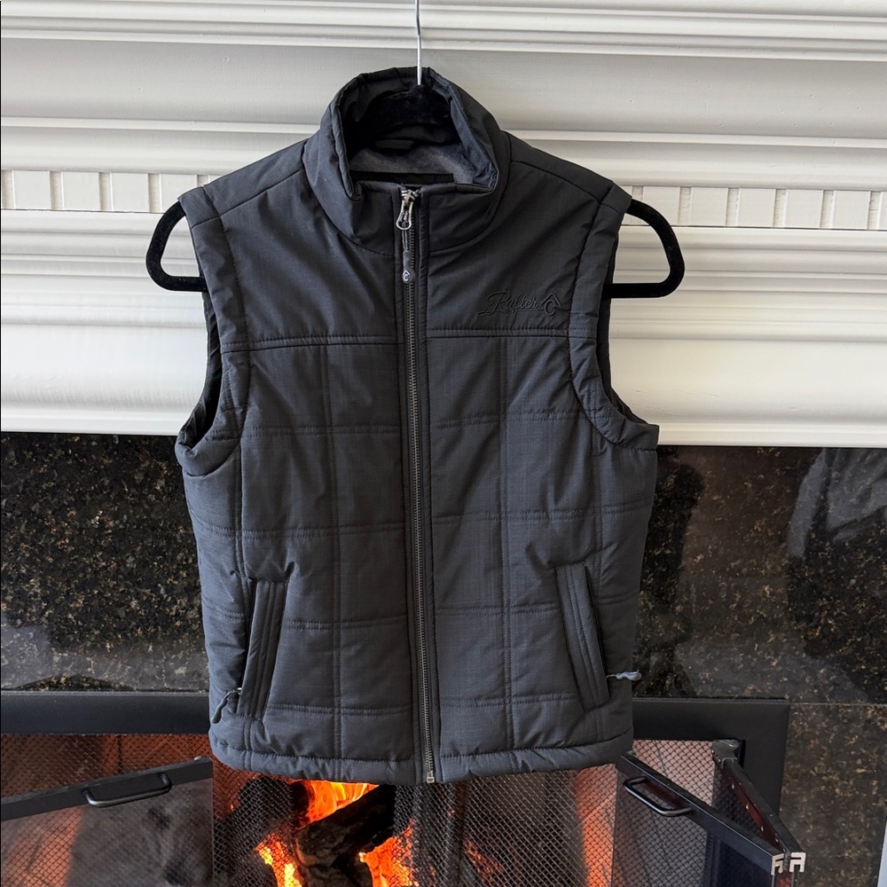 Children's Black Quilted Vest